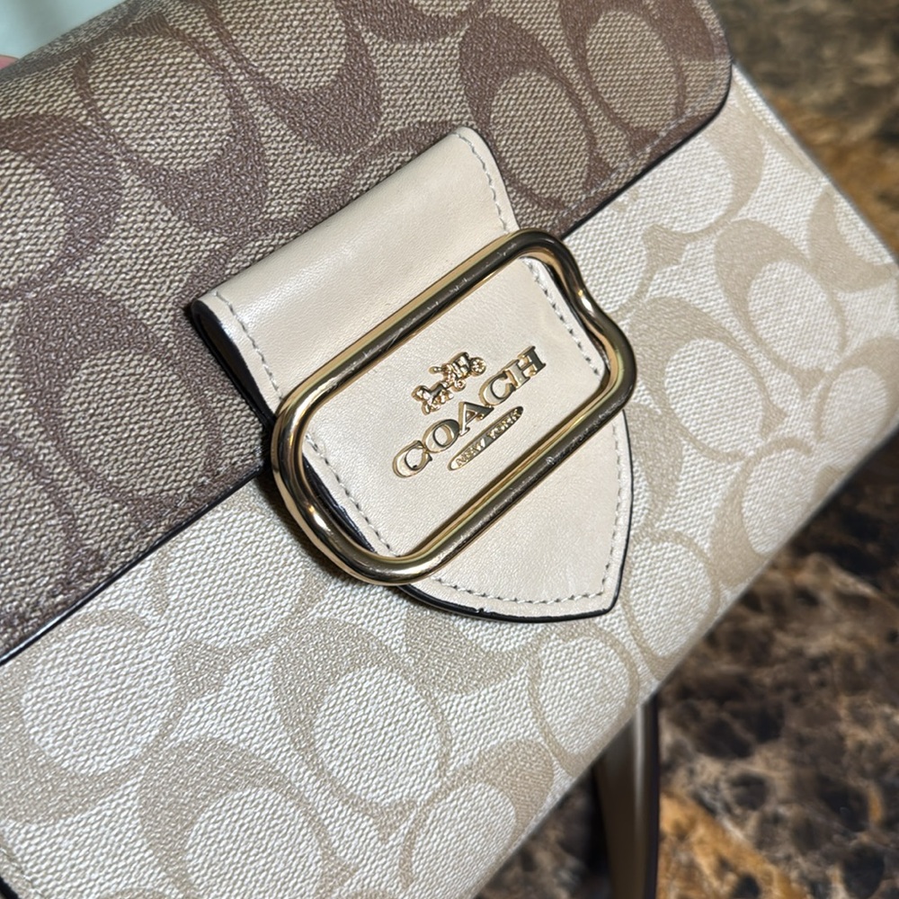 Coach Morgan Signature Canvas Messenger Crossbody Bag - Picture 13 of 16